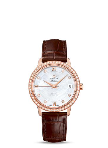 Omega De Ville Prestige Co-Axial 32.7 Red Gold / Diamond
